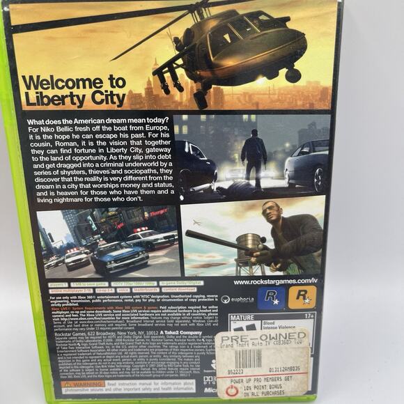 Grand Theft Auto IV GTA 4 (2008) - Xbox 360 - Complete W/ Manual and Map - Picture 4 of 7